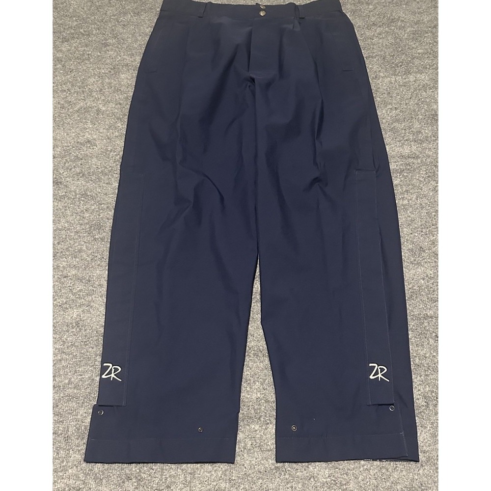 Vintage Zero Restriction GORE-TEX Pants Mens L Blue Tour Slacks Waterproof USA
